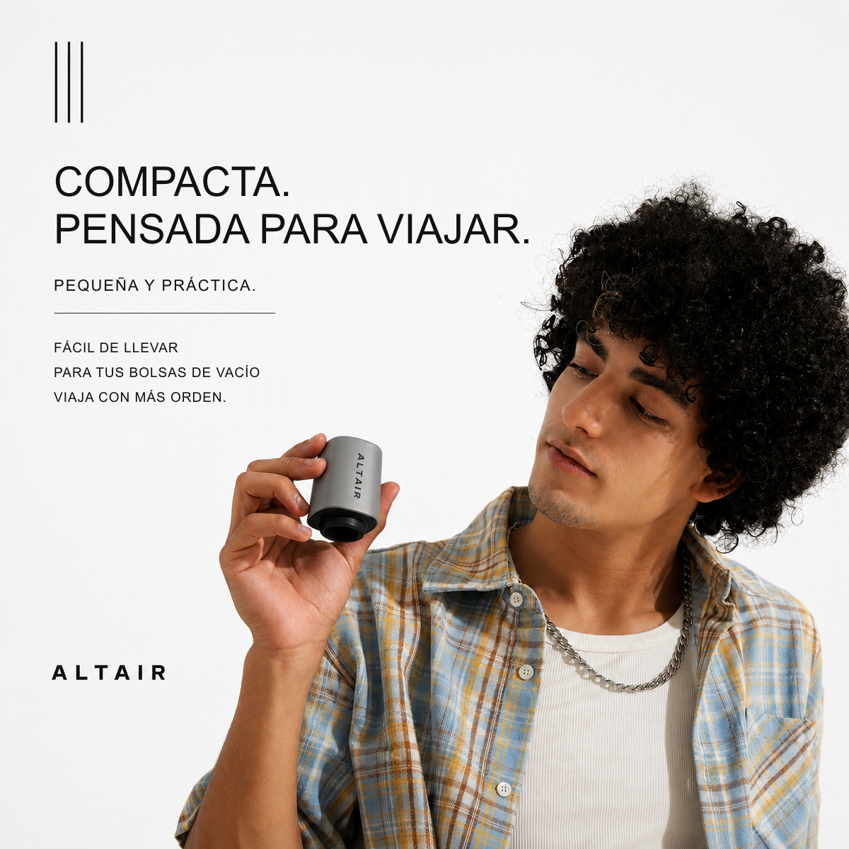 Bolsas de vacío ALTAIR X3 con ropa comprimida